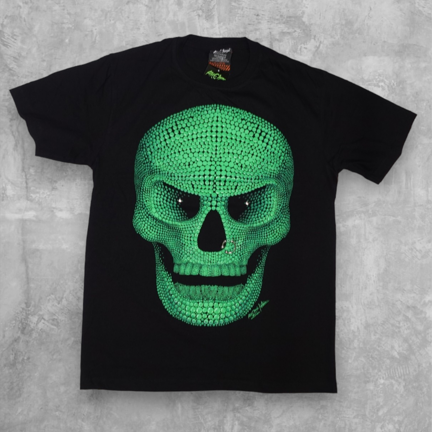 3D SKULL Print Green