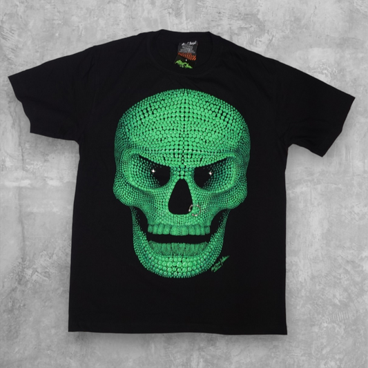 3D SKULL Print Green