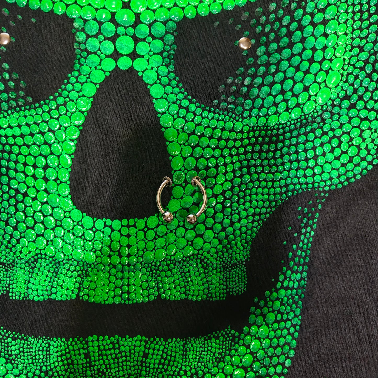 3D SKULL Print Green