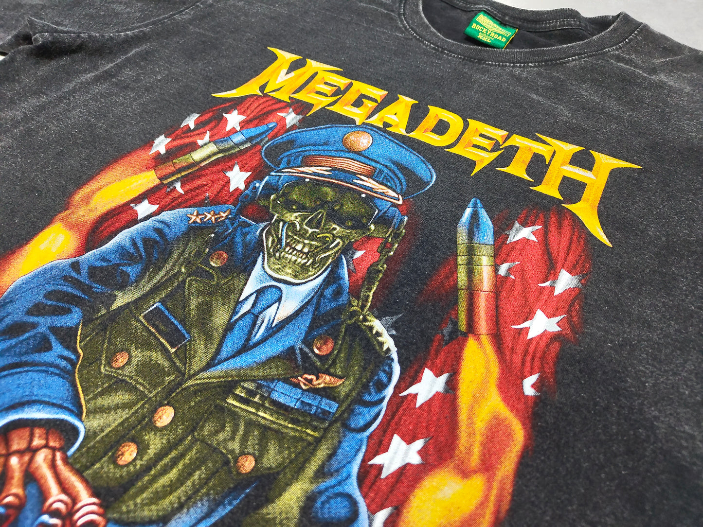 MEGADETH SKULL POLICE VINTAGEプリント