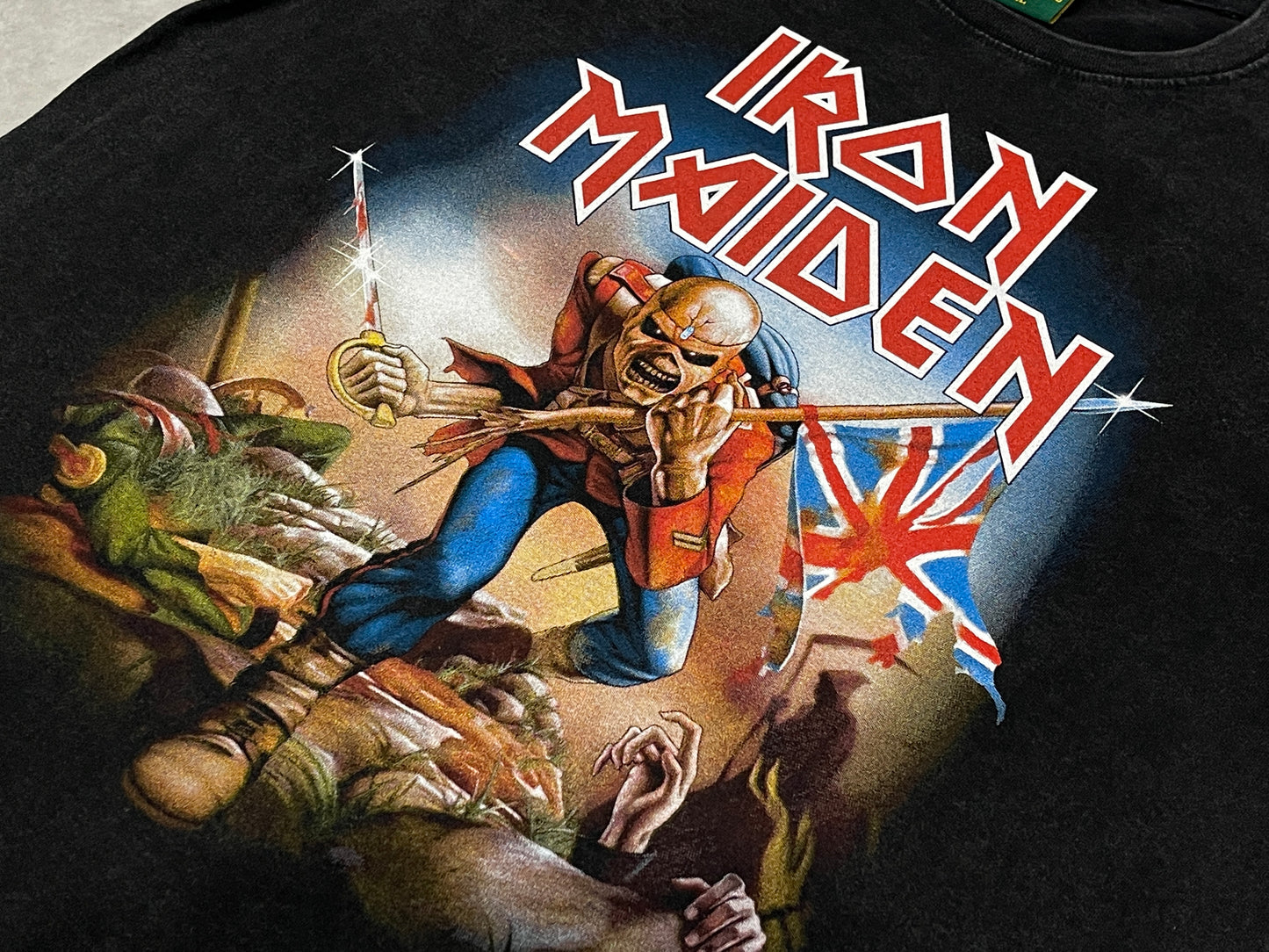 IRON MAIDEN SOLDIER VINTAGEプリント