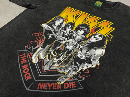 ROCK NEVER DIE VINTAGEプリント